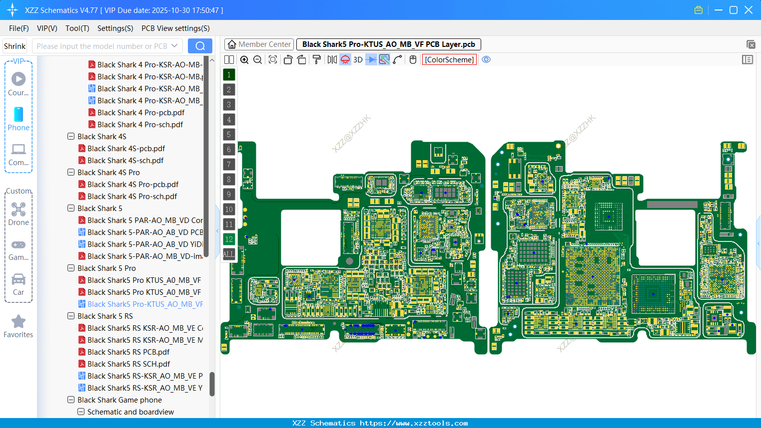Xiaomi Black Shark5 Pro-KTUS_AO_MB_VF PCB Layer